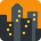 Cityscape at Dusk emoji on Twitter